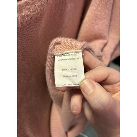 :ldb LDB Cachemire Nom Masc La Science Des Fils Cashmere Sweater Pink Large - Picture 4 of 8
